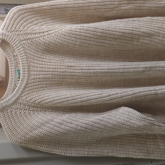 Vintage,  L.L. Bean Sweater 100% cotton. Amazing quality..Made in U.S.A.. - Picture 3 of 15